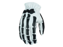 Load image into Gallery viewer, Glove Grace White and Black Skeleton Hand Riding Glove