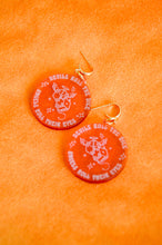 Load image into Gallery viewer, Devils Roll The Dice Angels Roll Their Eyes Taylor Swift Earrings