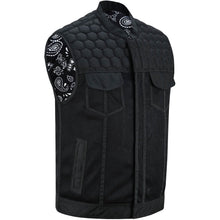 Load image into Gallery viewer, Mesh Heat Men's Black Mesh Textile Vest