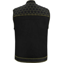 Load image into Gallery viewer, Gloom Gold Men's Black Mesh Textile Vest
