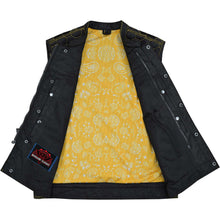 Load image into Gallery viewer, Gloom Gold Men's Black Mesh Textile Vest