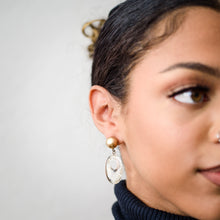 Load image into Gallery viewer, Silver Sparkle Abba Earrings