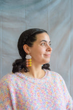 Load image into Gallery viewer, Pastel Rainbow Cloud Pride Earrings