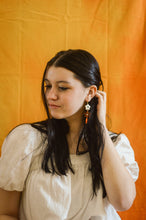 Load image into Gallery viewer, Orange Cream Flower Dangles