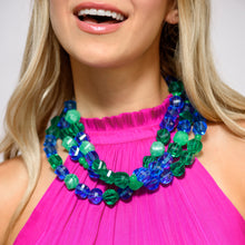 Load image into Gallery viewer, Sparkling Waters Faceted Lucite Morgan Necklace