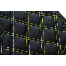 Load image into Gallery viewer, Nitro Rush Men's Black Mesh Textile Vest with Yellow Diamond Stitch