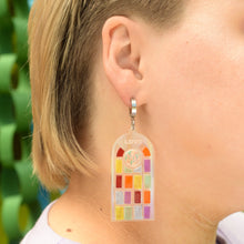 Load image into Gallery viewer, Window To Your Soul Rainbow Earrings