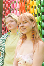 Load image into Gallery viewer, Opaque Flower Rainbow Earrings