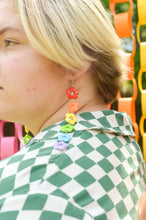 Load image into Gallery viewer, Opaque Flower Rainbow Earrings