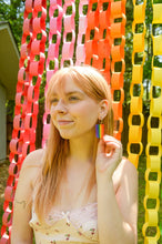 Load image into Gallery viewer, Crocheted Rainbow Earrings