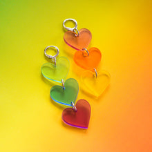 Load image into Gallery viewer, Translucent Rainbow Hearts