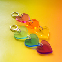 Load image into Gallery viewer, Translucent Rainbow Hearts