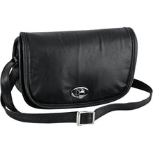Load image into Gallery viewer, Women's Black Construction Leather Purse/Shoulder Bag