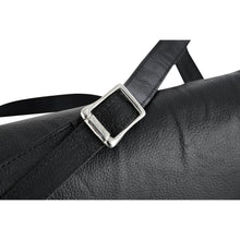 Load image into Gallery viewer, Women's Black Construction Leather Purse/Shoulder Bag