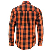 Load image into Gallery viewer, Flannel Shirt - Orange and Black