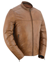 Load image into Gallery viewer, Sahara Men's Brown Fashion Leather Jacket