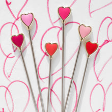 Load image into Gallery viewer, Heart swizzle sticks