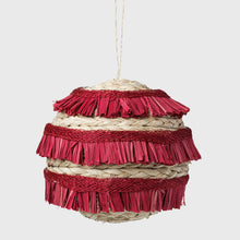 Load image into Gallery viewer, Ruffle straw balls, set of four, red