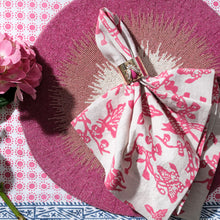 Load image into Gallery viewer, Ombre hand beaded placemat, pink