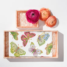 Load image into Gallery viewer, Capiz trays, pink, set of two