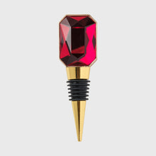 Load image into Gallery viewer, Single gem wine stopper, red