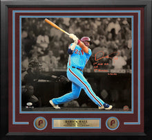 Load image into Gallery viewer, Darick Hall First Home Run Philadelphia Phillies Autographed Framed Baseball Photo
