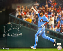 Load image into Gallery viewer, Darick Hall Runs The Bases Philadelphia Phillies Autographed Baseball Photo