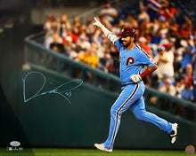 Load image into Gallery viewer, Darick Hall Runs The Bases Philadelphia Phillies Autographed Baseball Photo