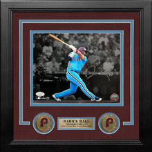 Load image into Gallery viewer, Darick Hall First Home Run Philadelphia Phillies Autographed Framed Baseball Photo