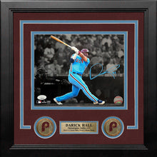 Load image into Gallery viewer, Darick Hall First Home Run Philadelphia Phillies Autographed Framed Baseball Photo