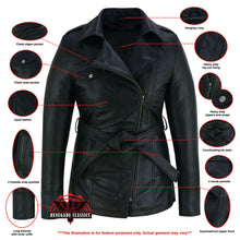 Load image into Gallery viewer, Dark Siren Women's Leather Jacket Black
