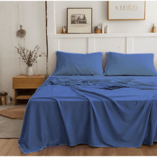 Load image into Gallery viewer, Tache Microfiber Ocean Blue Bed Sheet Set (101-OB-BSS)