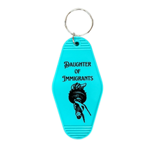 Load image into Gallery viewer, Daughter Of Immigrants Motel Style Keychain