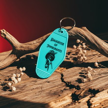 Load image into Gallery viewer, Daughter Of Immigrants Motel Style Keychain