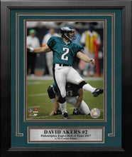 Load image into Gallery viewer, David Akers Kicking Action Philadelphia Eagles 8" x 10" Framed Football Photo