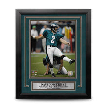Load image into Gallery viewer, David Akers Kicking Action Philadelphia Eagles 8" x 10" Framed Football Photo