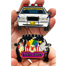 Load image into Gallery viewer, DL11-02 Mayor Bill DeBlasio Clown Car Circus Challenge Coin NYPD Police Thin Blue Line