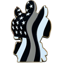 Load image into Gallery viewer, DL7-10 for Deadpool inspired Correctional Officer Thin Gray Line CO Corrections
