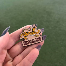 Load image into Gallery viewer, Devour the Patriarchy Feminist Tiger Enamel Pin, Lapel Pin