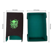 Load image into Gallery viewer, Dice Tray / Tower Bundle: Green Cthulhu