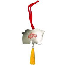 Load image into Gallery viewer, GL3-020 Thin Gold Line Flag Merry Christmas Ornament Emergency Dispatcher 911 Yellow