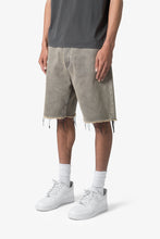 Load image into Gallery viewer, Distressed Mineral Denim Shorts - Brown