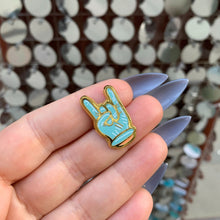 Load image into Gallery viewer, Doctors Rock Gloved Hand Enamel Pin