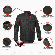 Load image into Gallery viewer, Road Sovereign - Leather Motorcycle Shirt