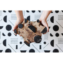 Load image into Gallery viewer, Domino Cotton Block Printed Dishtowel | Minimalist Cotton Hand Tea Dish Cloth | 18" x 28"