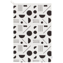 Load image into Gallery viewer, Domino Cotton Block Printed Dishtowel | Minimalist Cotton Hand Tea Dish Cloth | 18" x 28"