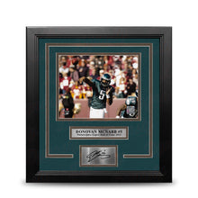 Load image into Gallery viewer, Donovan McNabb in Action Philadelphia Eagles 8" x 10" Framed Football Photo with Engraved Autograph