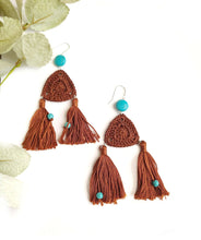 Load image into Gallery viewer, Double Tassel Earrings