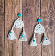 Load image into Gallery viewer, Double Tassel Earrings