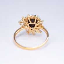 Load image into Gallery viewer, Australian Doublet Opal &amp; White Opal Engagement Ring 18K Yellow Gold